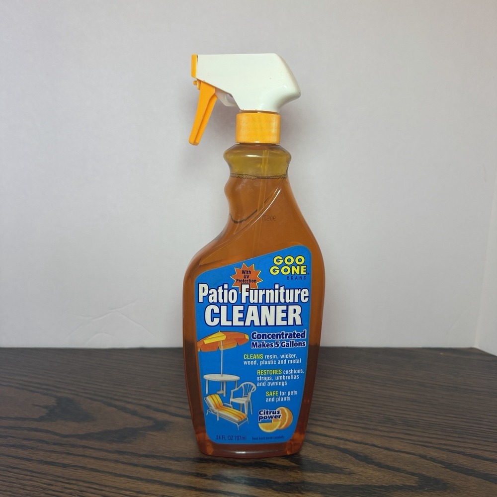 Vintage Goo Gone Outdoor Patio Furniture Cleaner Concentrate Spray 24 Oz Citrus